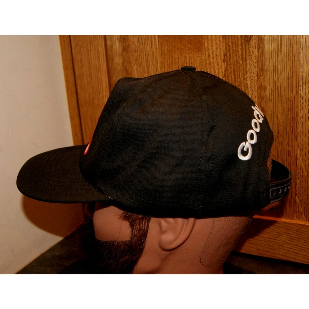 Vintage Dale Earnhardt #3 Snapback Black Cap Hat Made USA NASCAR Sports Image
